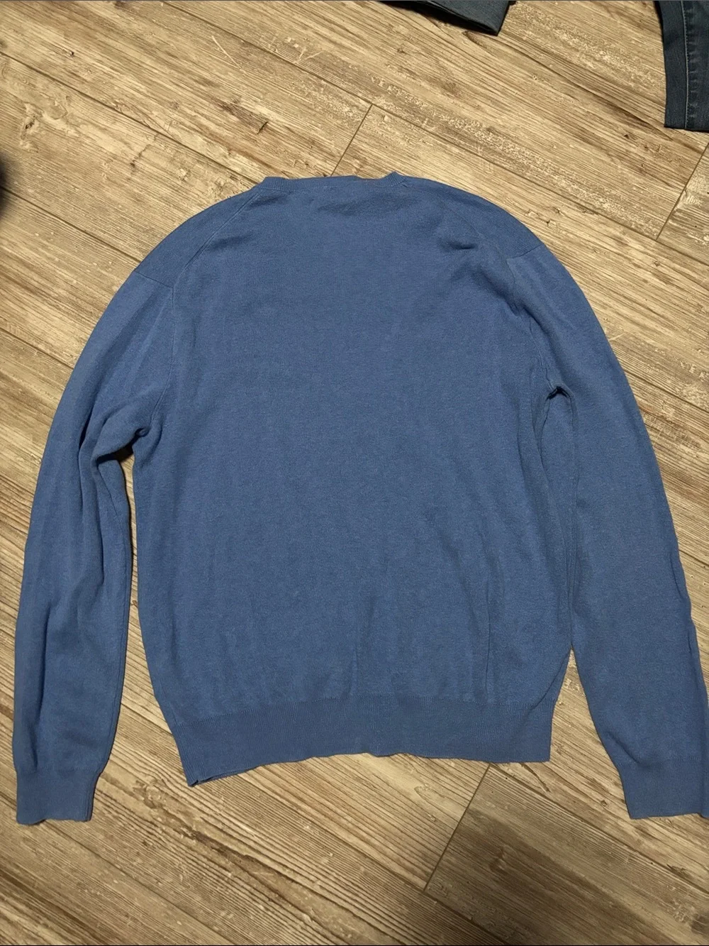Polo by Ralph Lauren Light Blue V-Neck Sweater with Yellow Pony